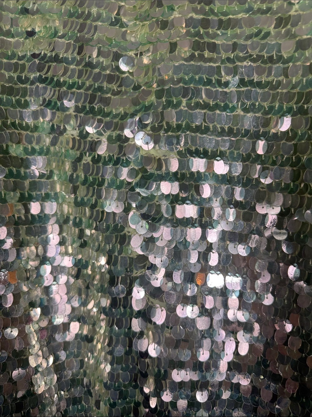 Retrofete Ines Sequin Dress in Pistachio - Picture 14 of 16